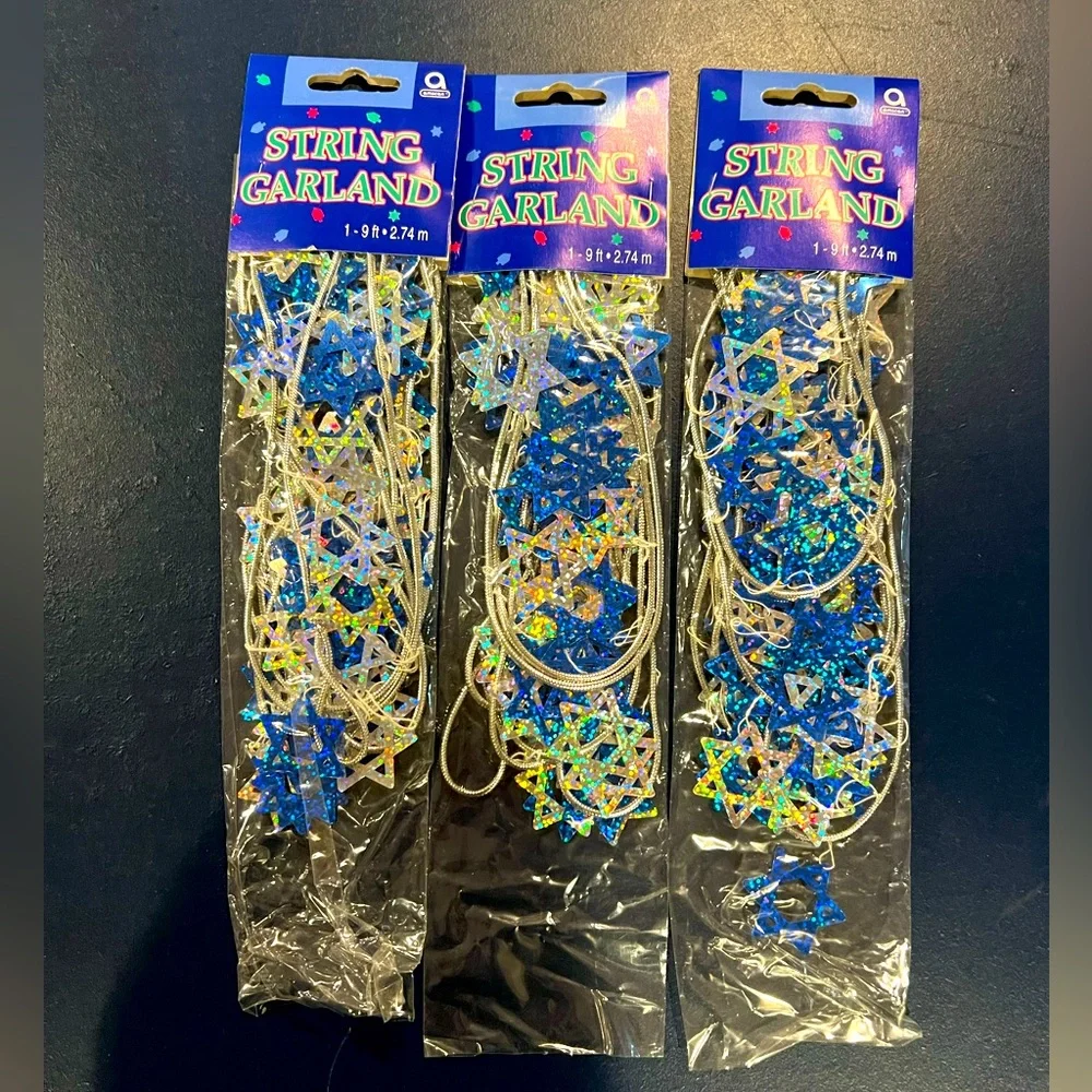 NWT 3 packs-Star of David ✡️ String Garland ✡️